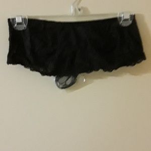 Victoria's secret strapless bandeau bra black lace